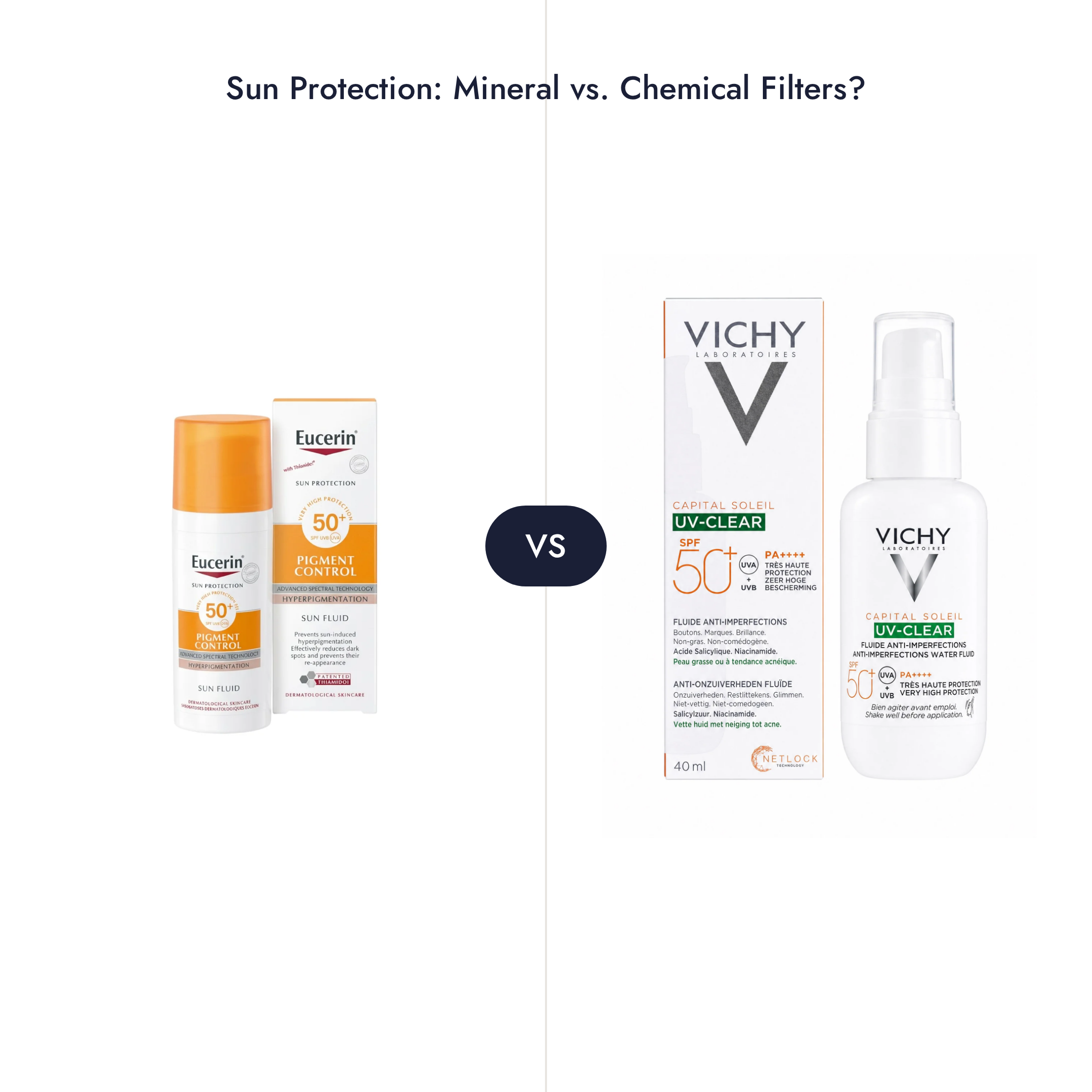 Mineral or chemical sunscreen? Both filter types deliver reliable sun protection, but they suit d...